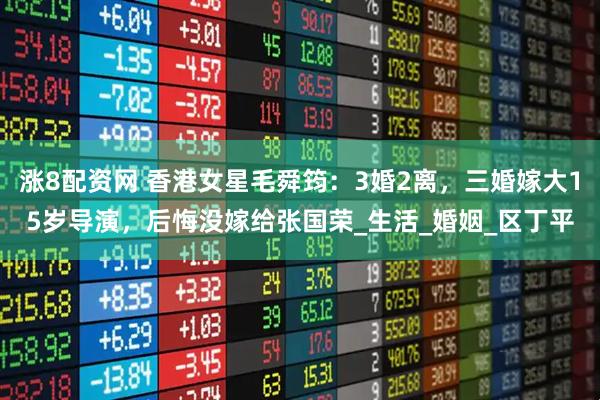 涨8配资网 香港女星毛舜筠：3婚2离，三婚嫁大15岁导演，后悔没嫁给张国荣_生活_婚姻_区丁平