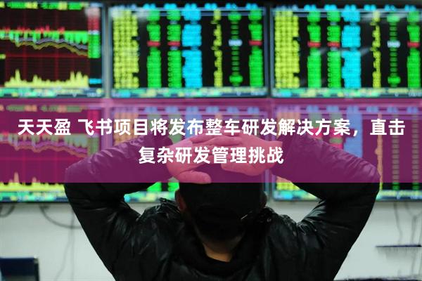 天天盈 飞书项目将发布整车研发解决方案，直击复杂研发管理挑战